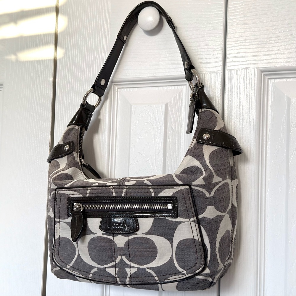 Y2K Coach Penelope Shantung Signature hobo bag